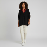 Relaxed – Fit Cardigan with Button Front – Jamila