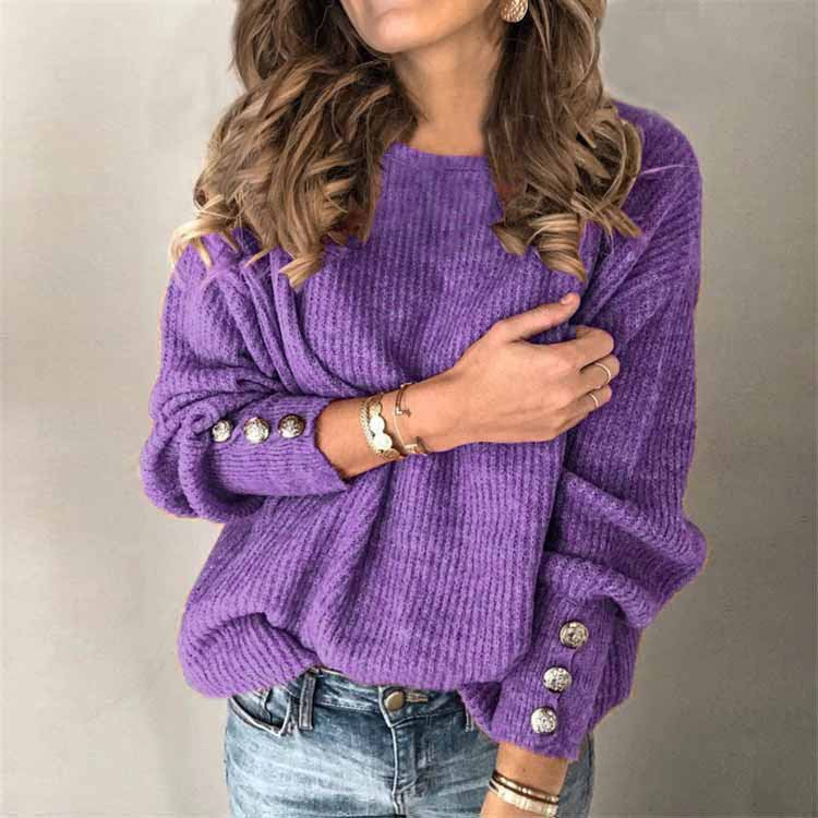 Women's Relaxed-Fit Knit Sweater