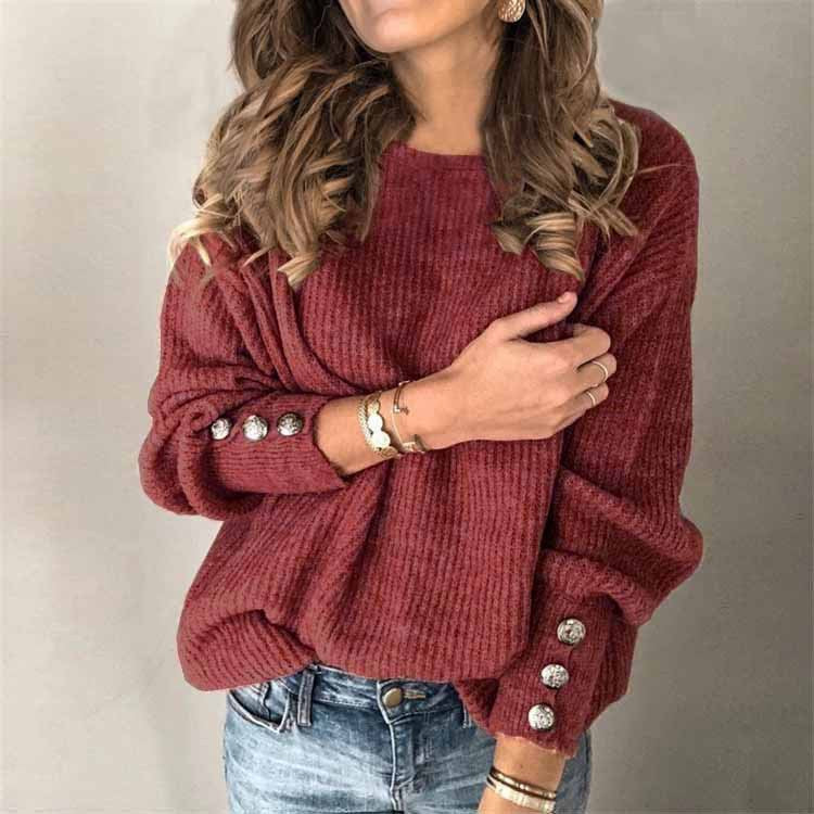 Women's Relaxed-Fit Knit Sweater