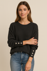 Women's Relaxed-Fit Knit Sweater