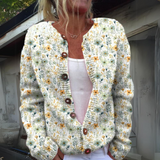 Relaxed – Fit Floral Cardigan – Dana