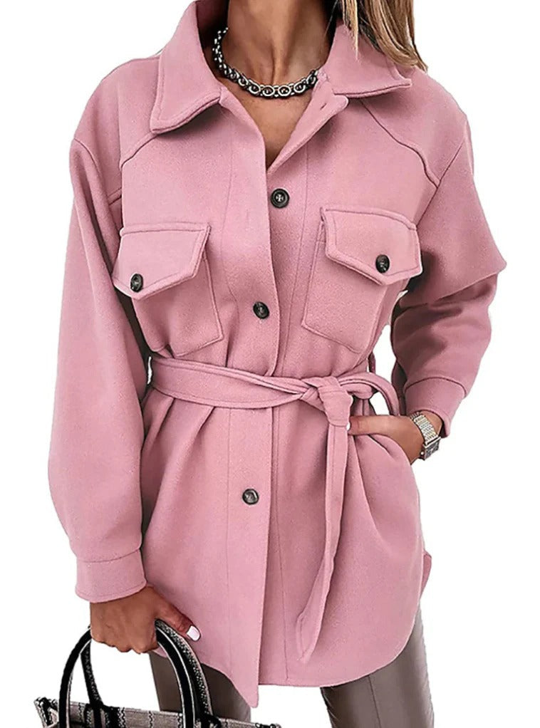Relaxed Tailored-Waist Transitional Jacket - Frieda - 10
