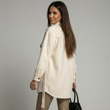 Relaxed Tailored-Waist Transitional Jacket - Frieda - 3