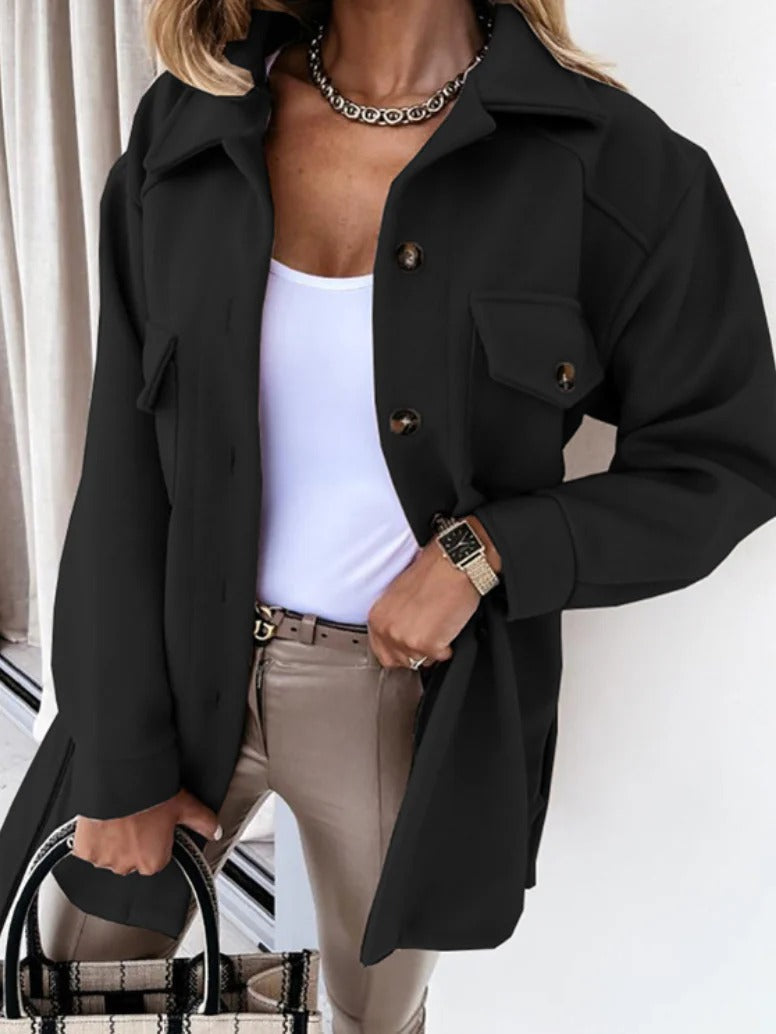 Relaxed Tailored-Waist Transitional Jacket - Frieda - 6