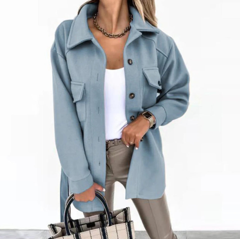 Relaxed Tailored-Waist Transitional Jacket - Frieda - 7