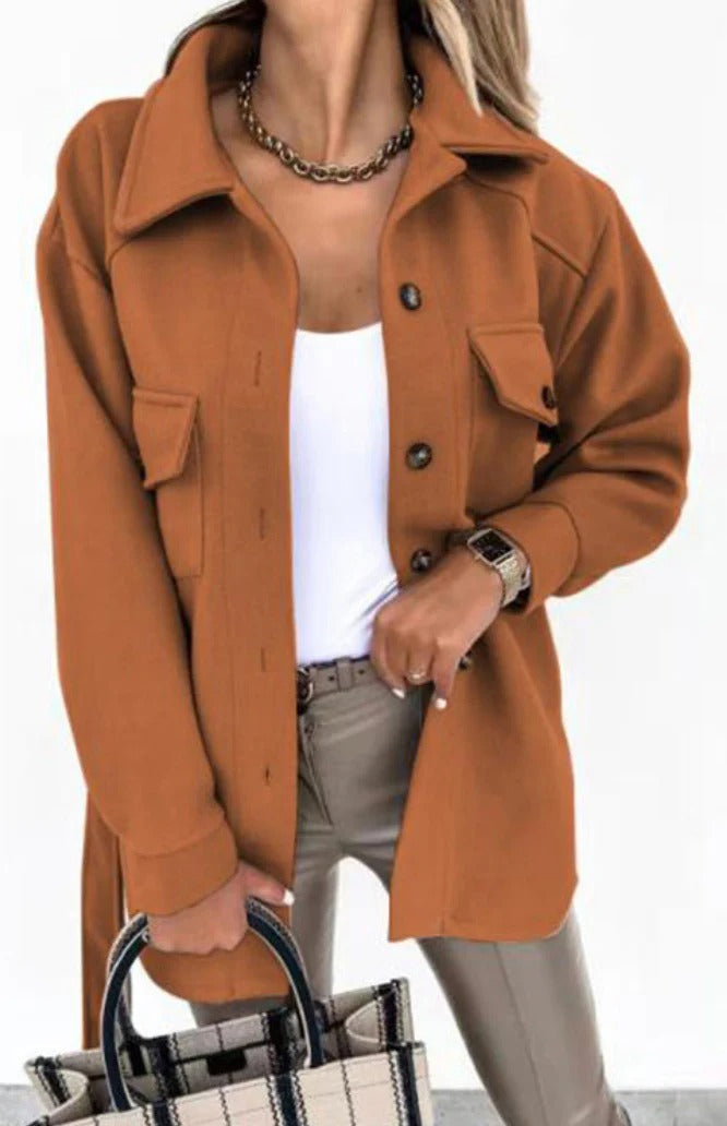 Relaxed Tailored-Waist Transitional Jacket - Frieda - 8