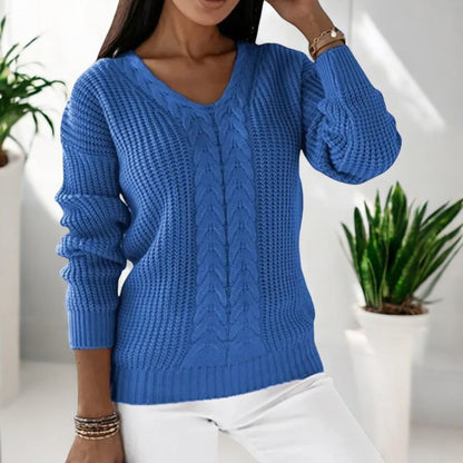 Relaxed-Fit Long-Sleeve Sweater - Carla