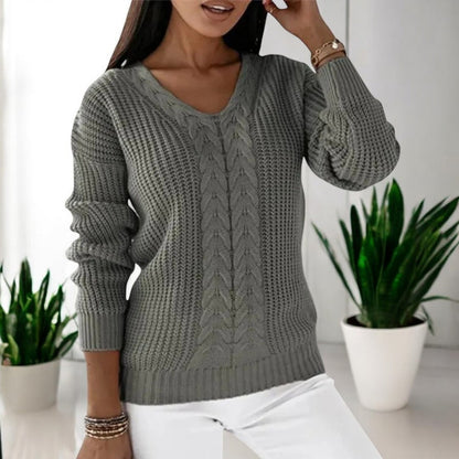 Relaxed-Fit Long-Sleeve Sweater - Carla