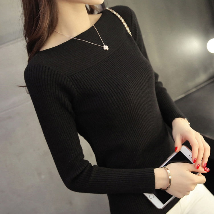 Women's Long-Sleeve Knit Top
