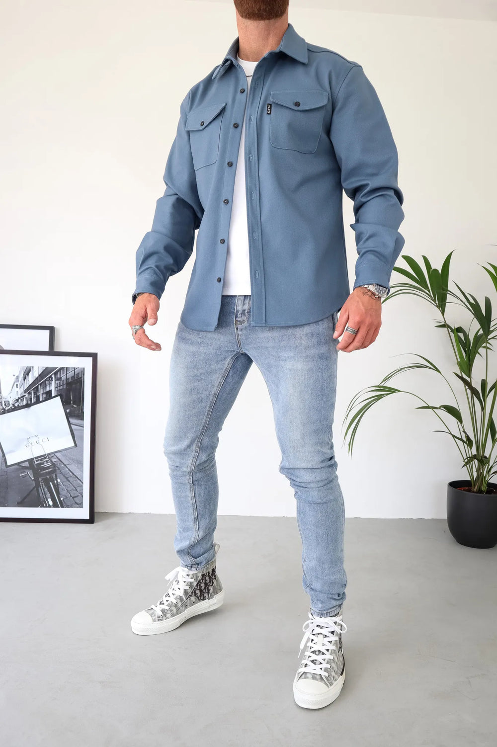 Long-Sleeve Overshirt With Chest Pockets - Fernando