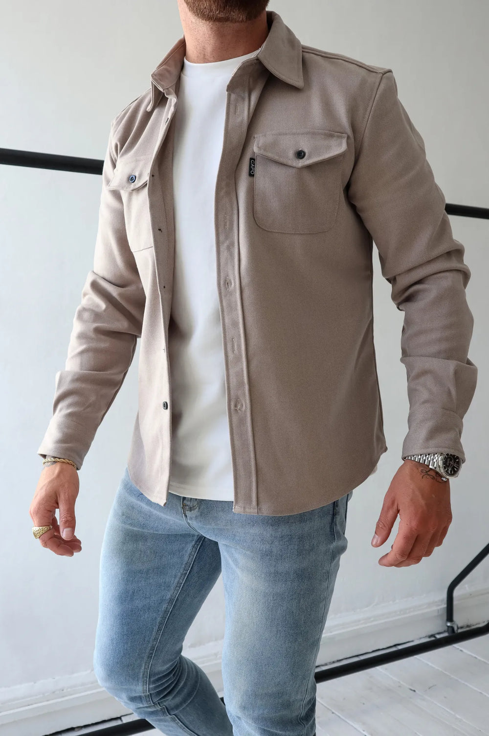 Long-Sleeve Overshirt With Chest Pockets - Fernando