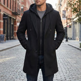 Longline Hooded Men's Coat – Hugo
