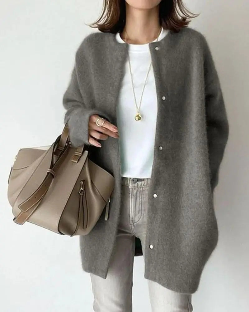 Long Relaxed Fit Cardigan - Jeannie