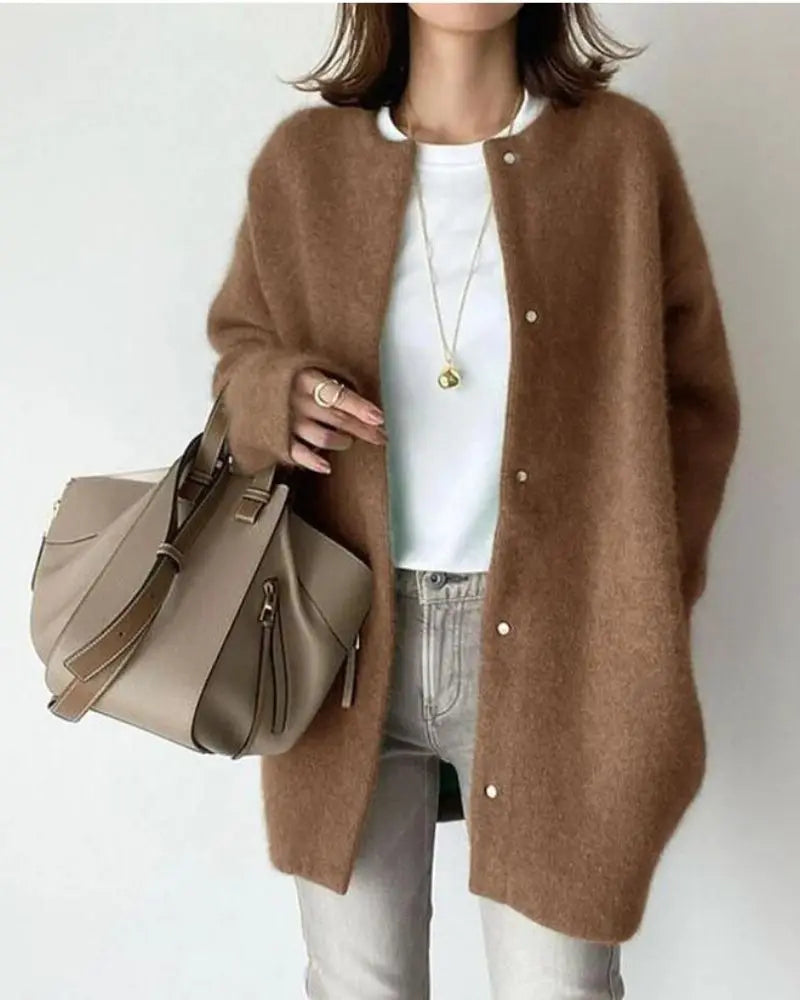 Long Relaxed Fit Cardigan - Jeannie