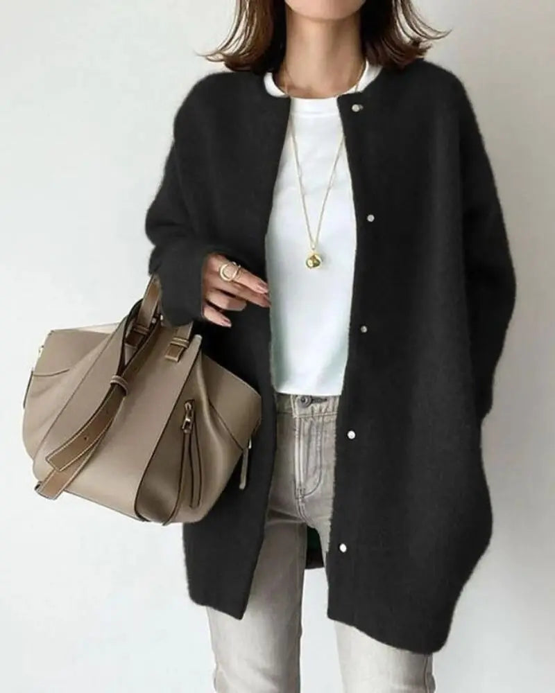 Long Relaxed Fit Cardigan - Jeannie