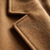 Marc - Long Single-Breasted Lapel Overcoat