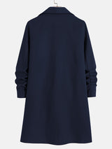 Long Single-Breasted Lapel Overcoat - Russell