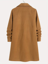 Long Single-Breasted Lapel Overcoat - Russell