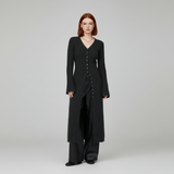 Longline Cardigan with Button Placket – Lisann