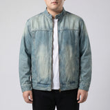Loose Fit Zip-Up Denim Jacket - Dean