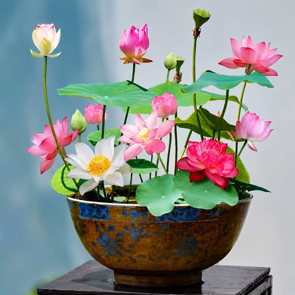 Lotus Seeds – Aquatic Flowering Plant, 10-Seed Pack for Ponds & Gardens