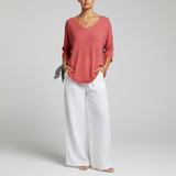 Sapphira – Airy V-Neck Top for Women