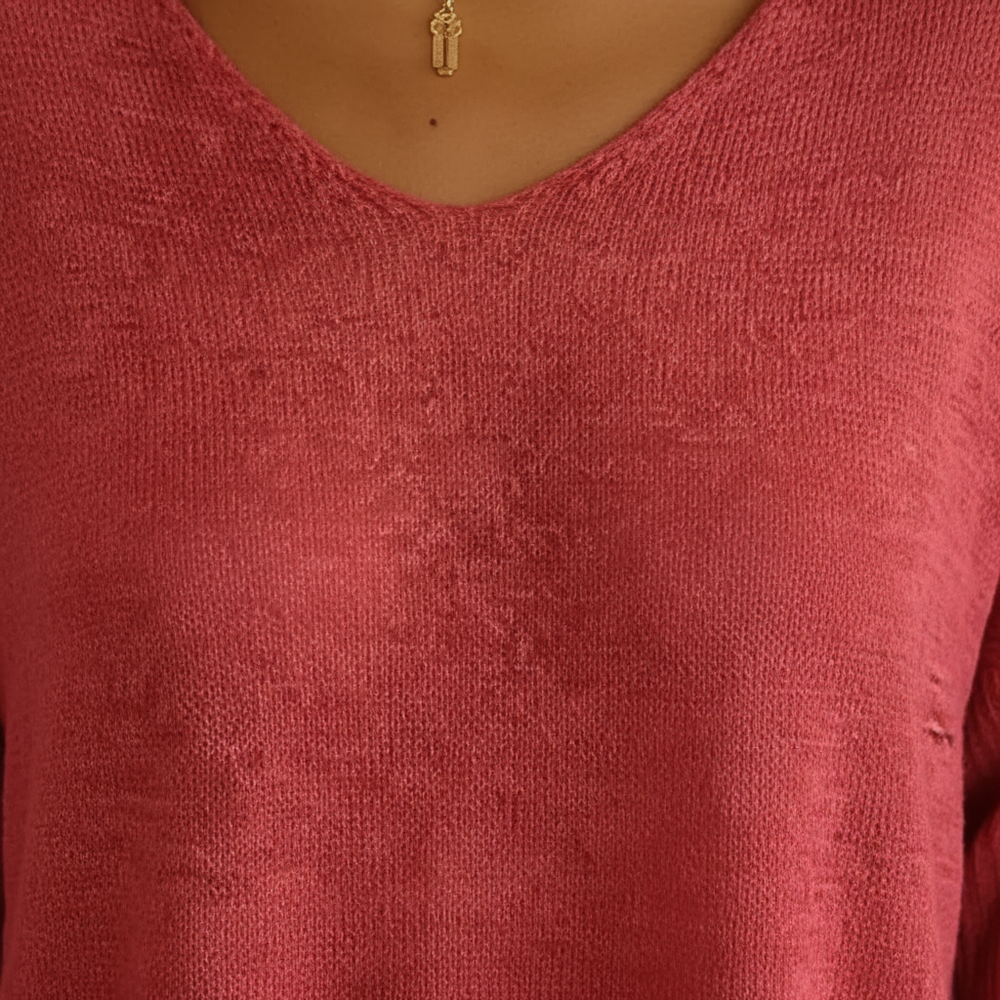 Sapphira – Airy V-Neck Top for Women