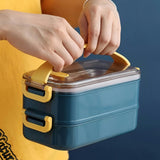 Insulated Stainless Steel Lunch Box – 4-Hour Thermal, Leak-Proof & 1-2 Compartments