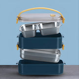 Insulated Stainless Steel Lunch Box – 4-Hour Thermal, Leak-Proof & 1-2 Compartments