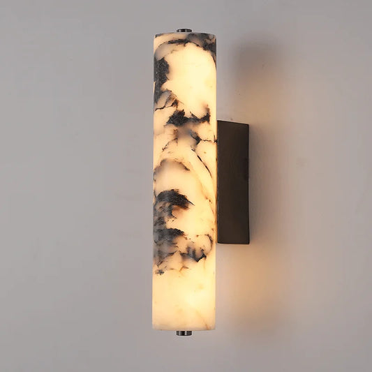 Natural Marble Wall Sconce – Italian Style, LED Light & Modern Luxury Design