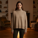 Luxurious women's turtleneck sweater - Alina