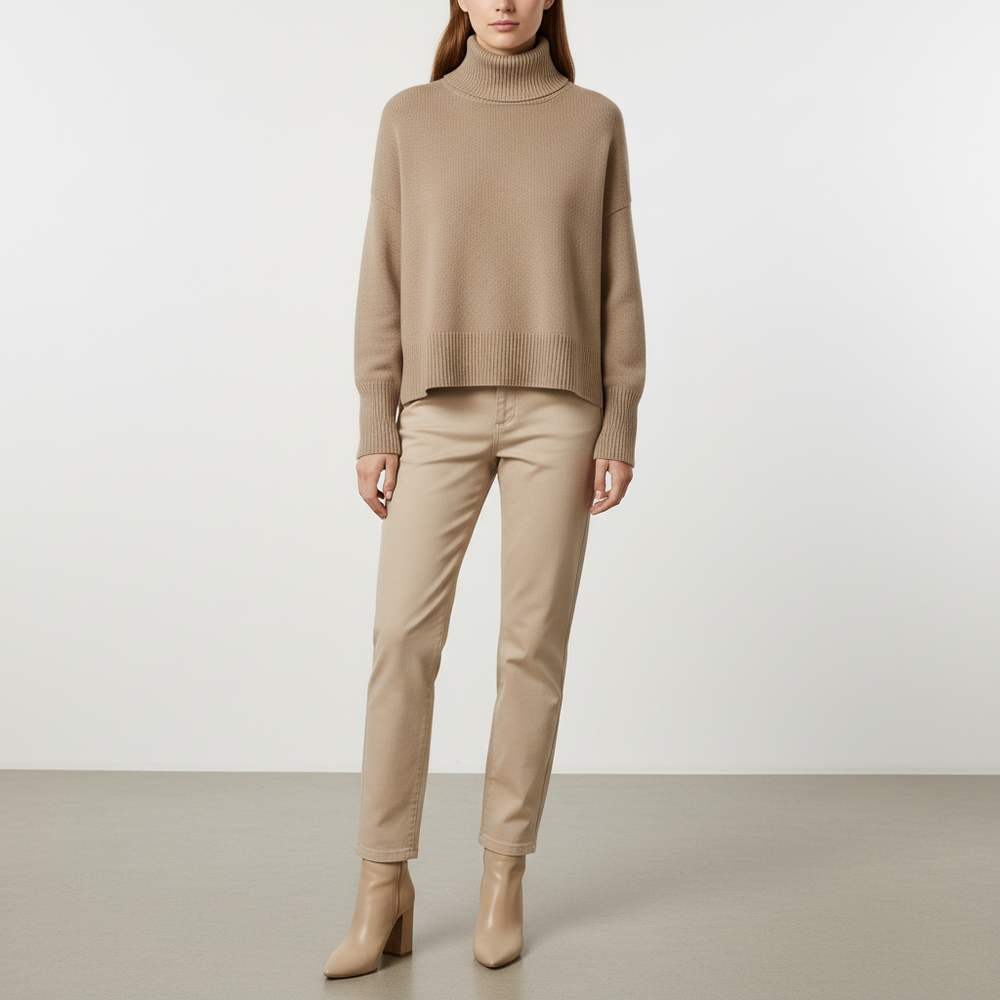 Luxurious women's turtleneck sweater - Alina