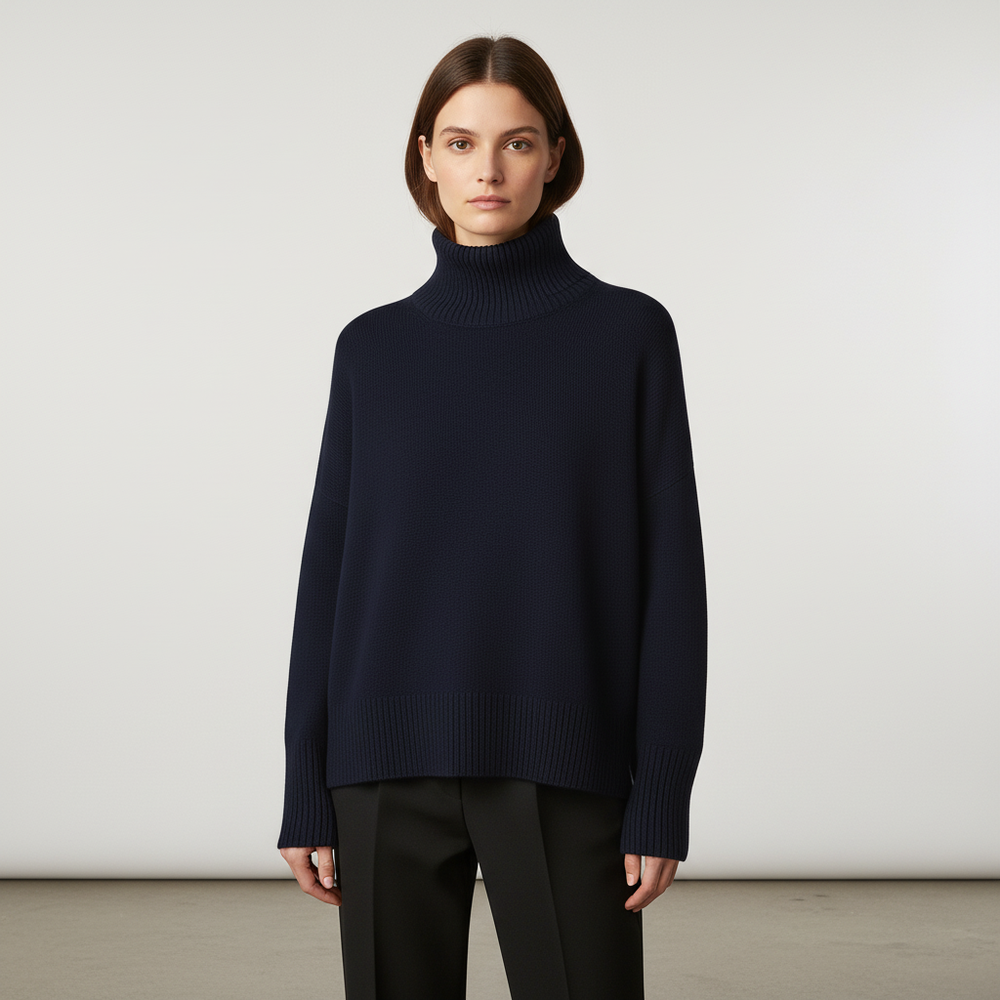 Luxurious women's turtleneck sweater - Alina