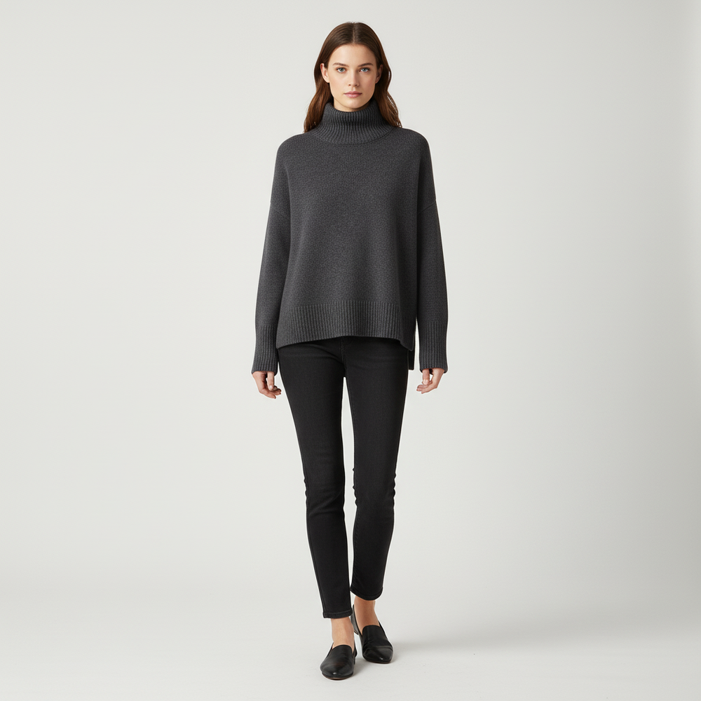 Luxurious women's turtleneck sweater - Alina