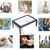 Folding Desk Magnifier – 3x Magnification, 4 LED Lights & Hands-Free Reading