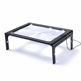 Folding Desk Magnifier – 3x Magnification, 4 LED Lights & Hands-Free Reading