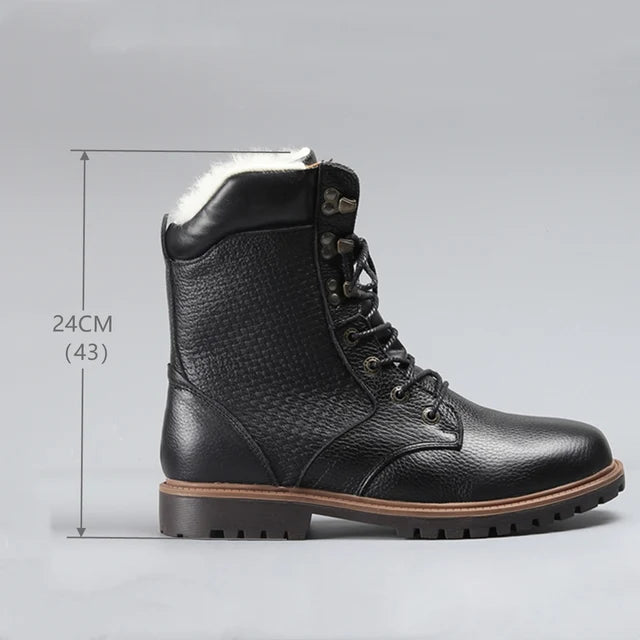 Decotic™ Leather Winter Boots – Cozy Wool Lining