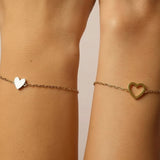 Bracelet Adjustable Heart Chain Matching Couple Jewelry
