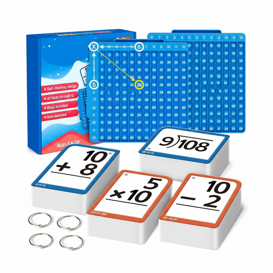 Math Learning Toy – Interactive Flashcards & Silicone Board