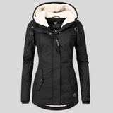 Maggie Long Thick Hooded Winter Coat with Faux Fur Lining