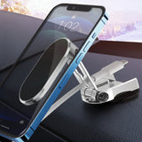 Car Phone Mount Magnetic Dashboard Foldable Alloy Holder