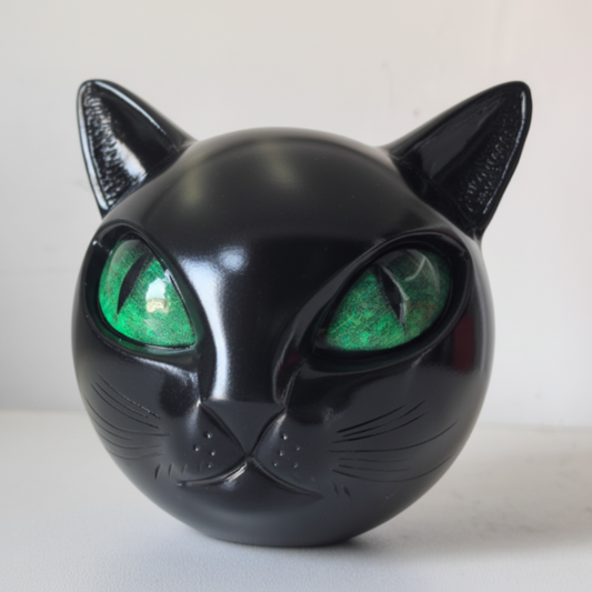 Cat Sculpture – Resin, Mystic Design & Tabletop Art