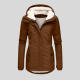 Maggie Long Thick Hooded Winter Coat with Faux Fur Lining