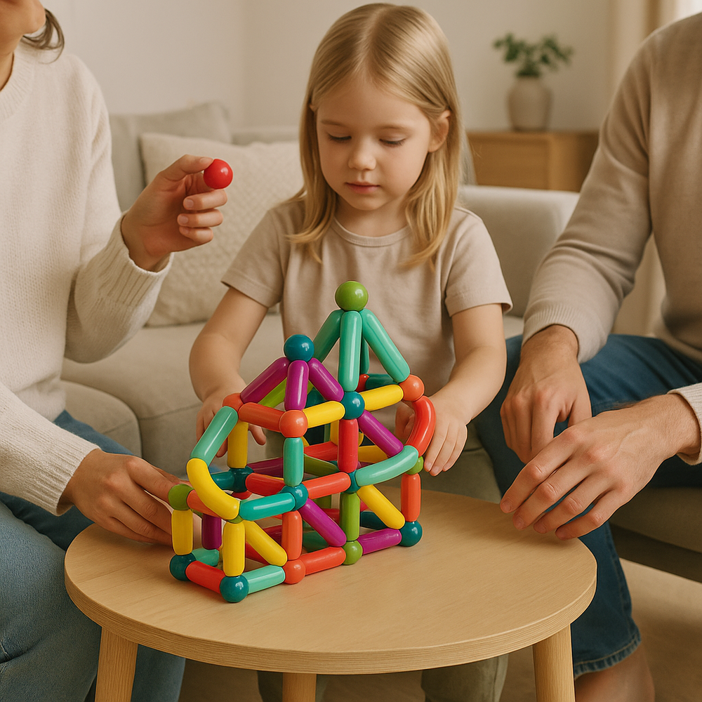 Magnetic Building Blocks Set Educational STEM Toy