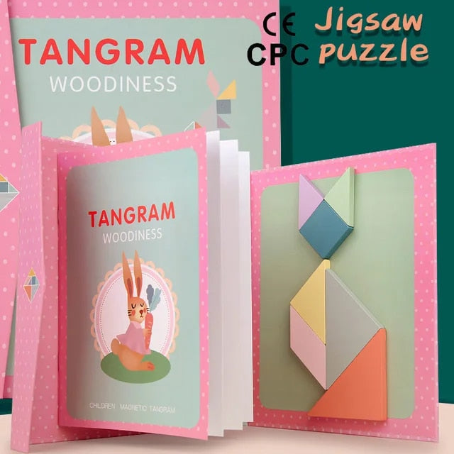 Optimized Product Title: "Magnetisches Holz-Tangram-Puzzle für Kinder - Kreatives Lernspielzeug zur Förderung der Feinmotorik und Problemlösungsfähigkeiten" 

This title includes relevant keywords while highlighting the product's benefits and features, ma