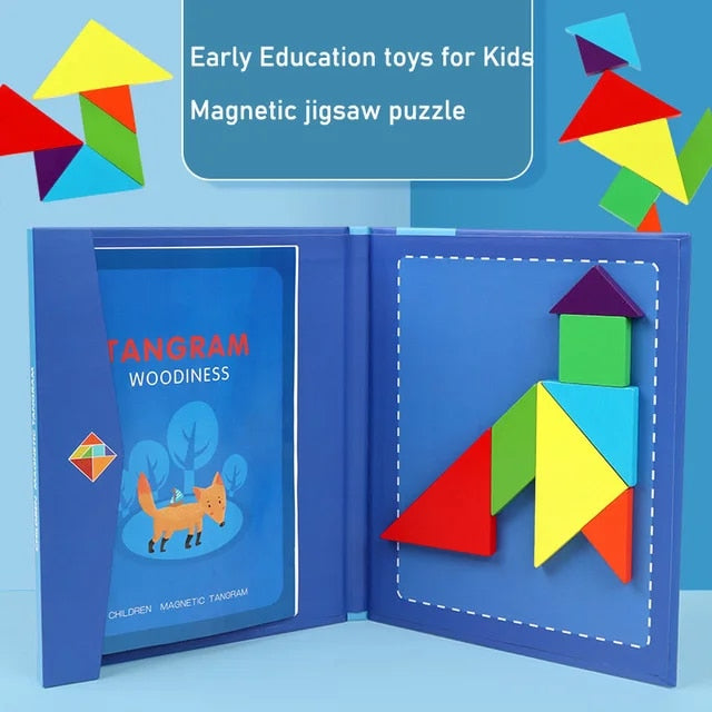 Optimized Product Title: "Magnetisches Holz-Tangram-Puzzle für Kinder - Kreatives Lernspielzeug zur Förderung der Feinmotorik und Problemlösungsfähigkeiten" 

This title includes relevant keywords while highlighting the product's benefits and features, ma
