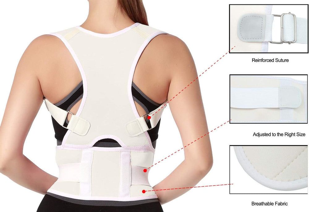 Magnetic Posture Corrector – Adjustable Back Support, Breathable & Sizes S–3XL