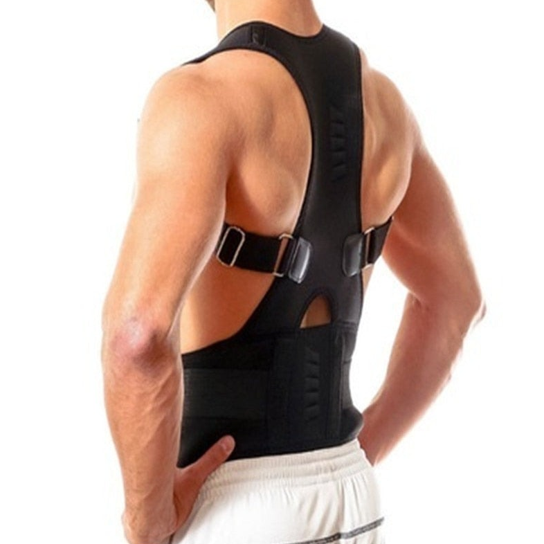 Magnetic Posture Corrector – Adjustable Back Support, Breathable & Sizes S–3XL