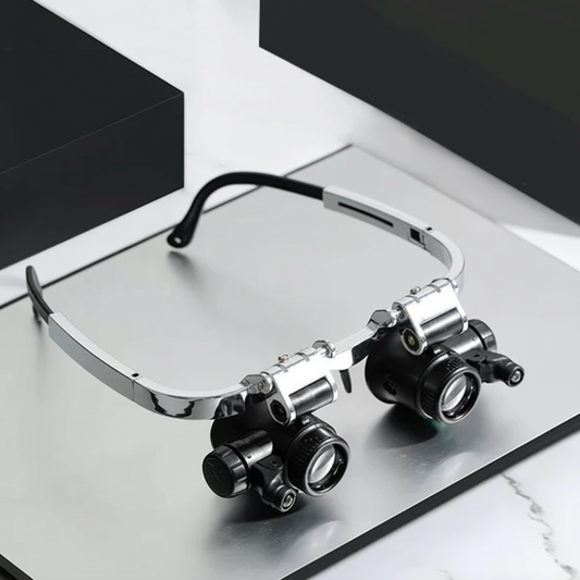 Magnifying Glass Headset – LED Light, Adjustable Headband & Precision Lens