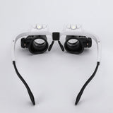 Magnifying Glass Headset LED Light Adjustable Headband Lens